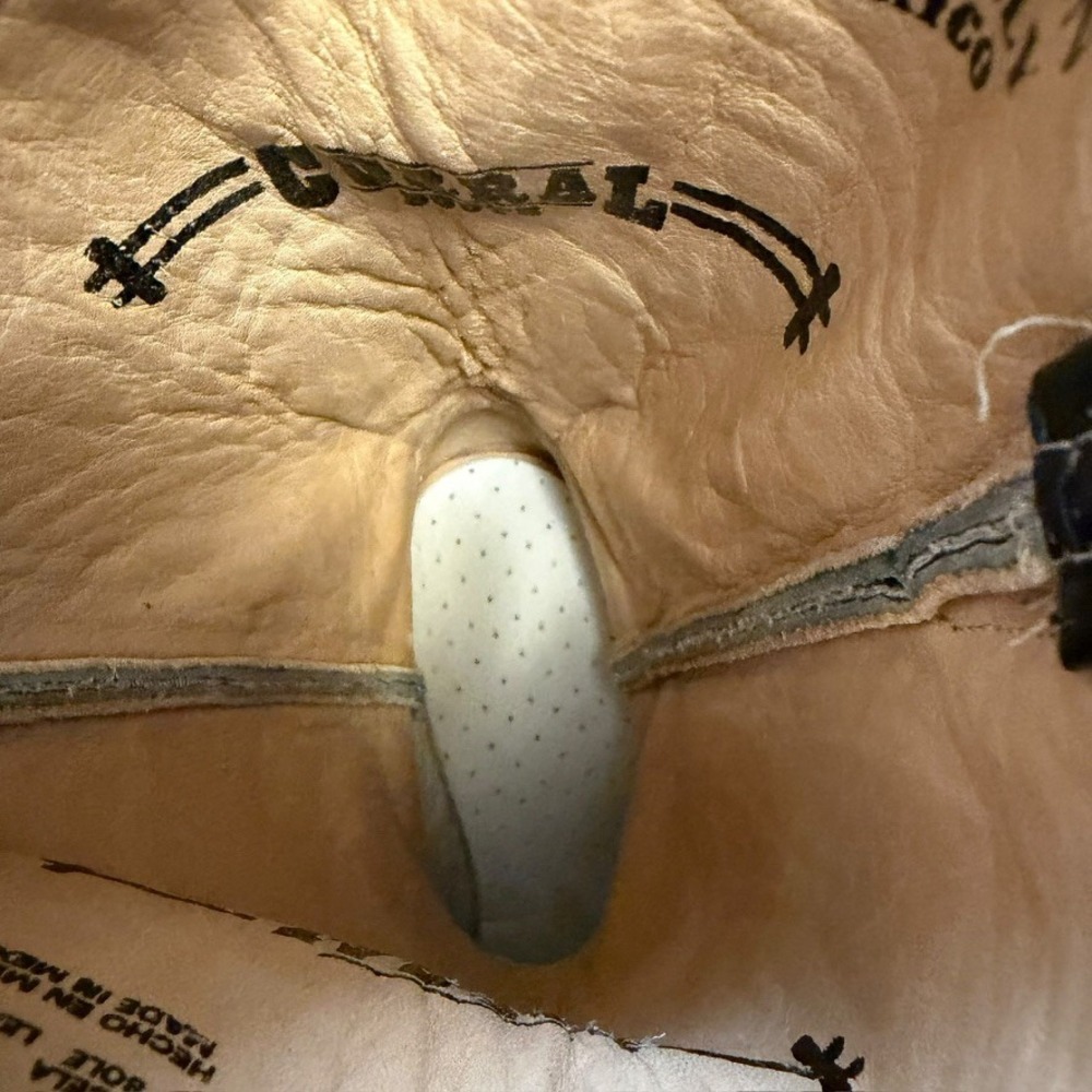 Corral Mens Black Leather Genuine Python Snakeski… - image 8